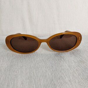 CARFIA Acetate Retro Oval Sunglasses for Women Polarized UV Protection
